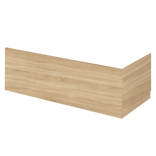 Fairford Natural Oak 800mm Bath End Panel with Plinth