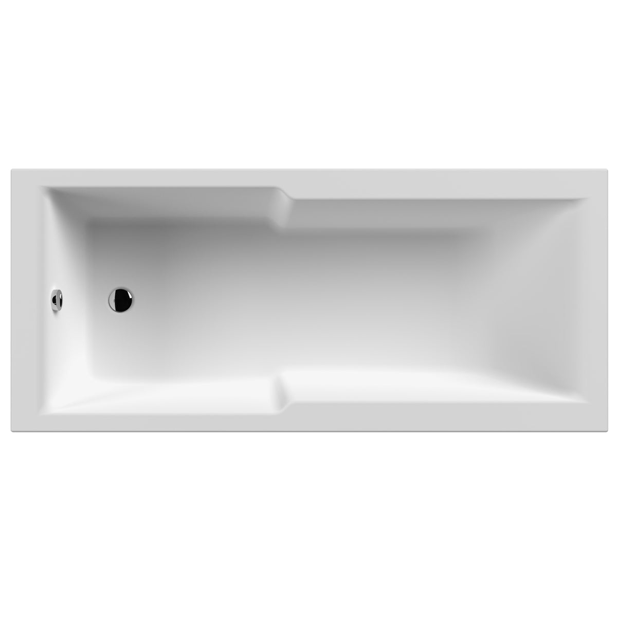 Fairford 1700 x 750mm Straight Shower Bath
