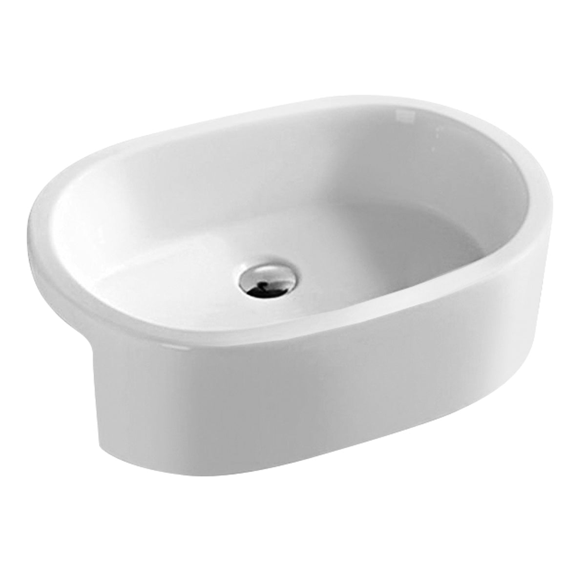 Fairford Arc 570mm Semi Recessed Basin