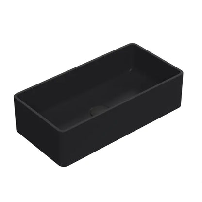 Fairford Rectangular Matt Black Vessel 460 x 280 x 125mm 0TH