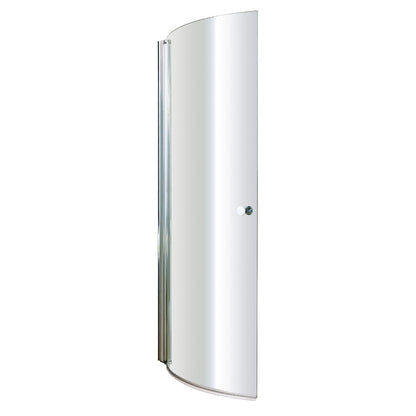 Fairford 6mm P Shaped Shower Bath Screen with Knob
