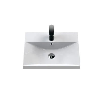 Fairford Finesse 500mm Soft Black Wall Hung 2-Drawer Vanity Unit