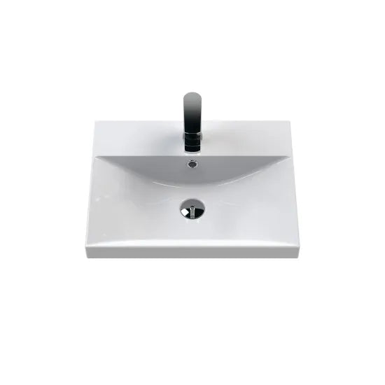 Fairford Finesse 500mm Satin Green Floorstanding 2-Door Vanity Unit