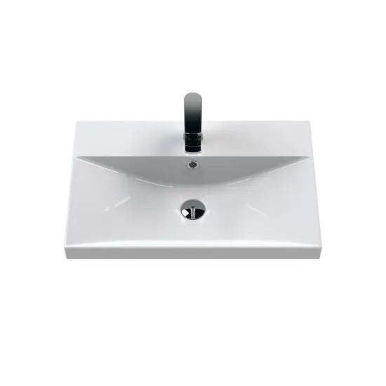 Fairford Finesse 600mm Soft Black Floorstanding 2-Door/Drawer Vanity Unit