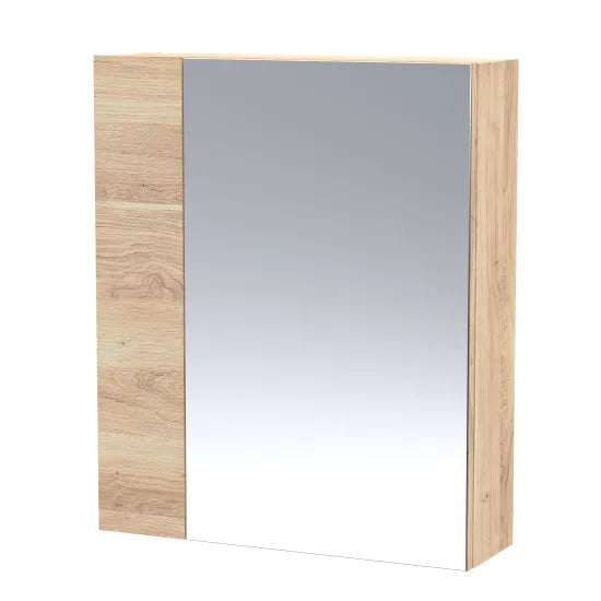 Fairford Union 600mm Bleached Oak Single Door Mirror Unit