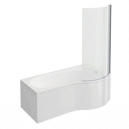Fairford 1700 x 850 RH P Shape Bath with Screen and Panel