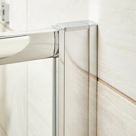 Fairford Chrome Extension Profile for 8mm Shower Doors
