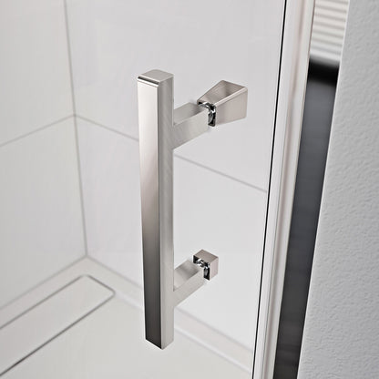 Fairford Pro 8 900 x 1000mm Frameless 8mm Bi-Fold Door Rectangular Shower Enclosure