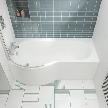 Fairford 1600 x 850mm Left Hand P Shaped Shower Bath