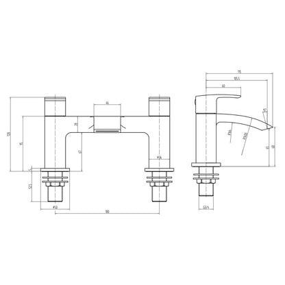 Rivato Reno Black Bath Filler