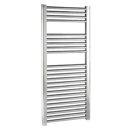 Fairford 600mm x 1600mm Straight Chrome Towel Rail
