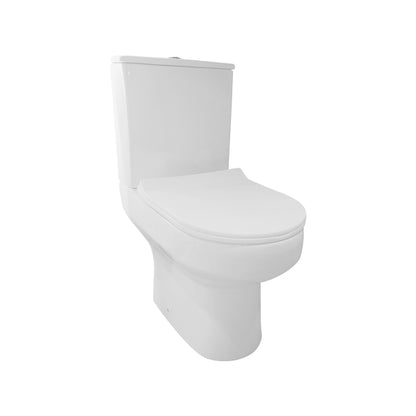 Fairford Relay Open Backed Close Coupled Toilet with Soft Close Seat