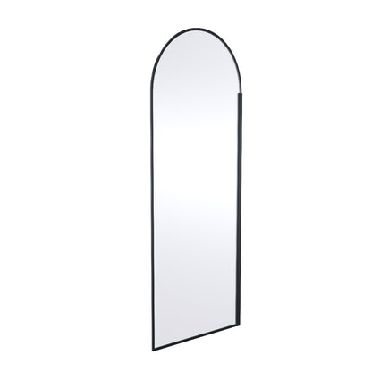 Fairford 900mm Matt Black Arched 8mm Wetroom Screen - 1950mm High