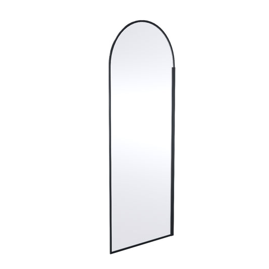 Fairford 900mm Matt Black Arched 8mm Wetroom Screen - 1950mm High